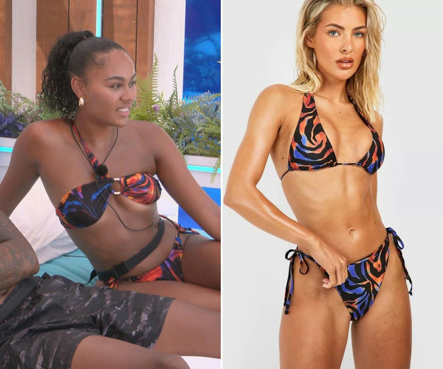 Ella's zebra print bikini