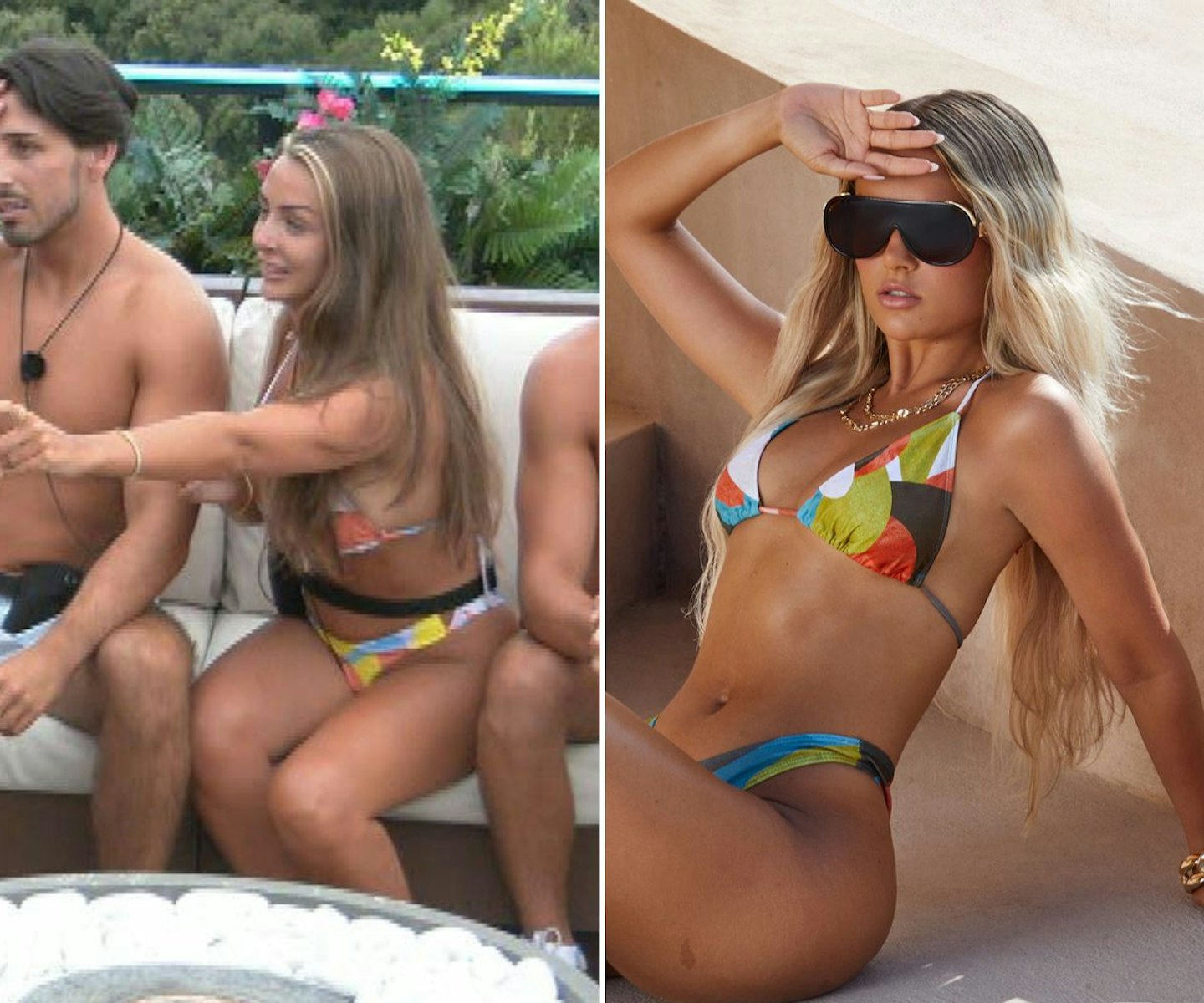 Kady's multicoloured bikini