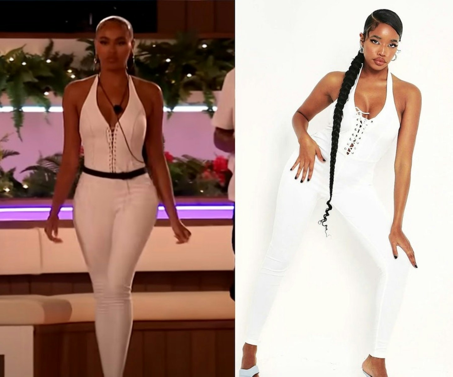 Ella's Corset White Jumpsuit Outfit