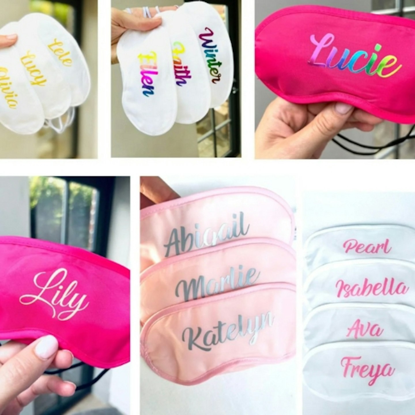 Personalised Sleep Eye Masks For Adults and Kids (shop: RosyLemonsShop)