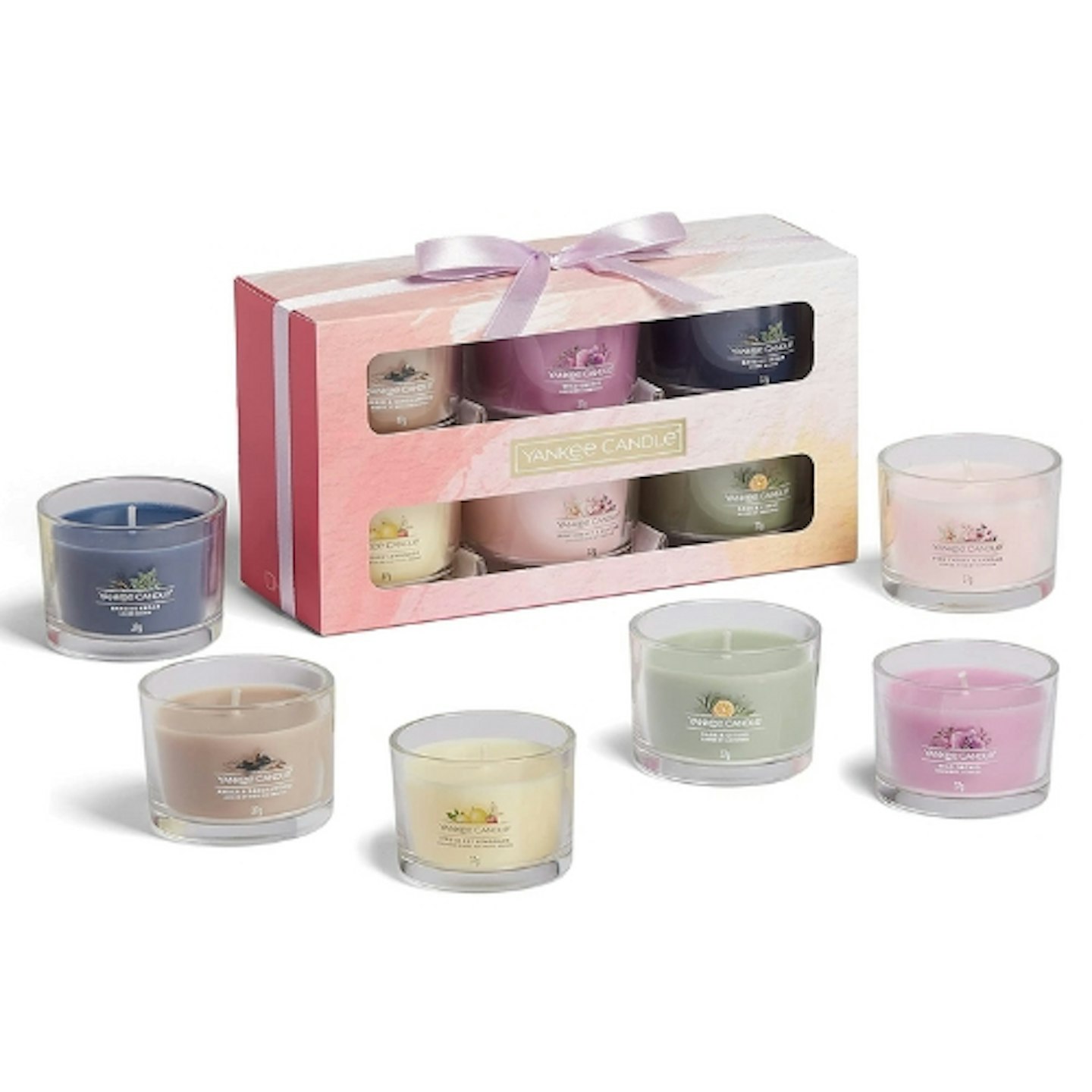 Yankee Candle Gift Set | 6 Scented Filled Votive Candles in Gift Box