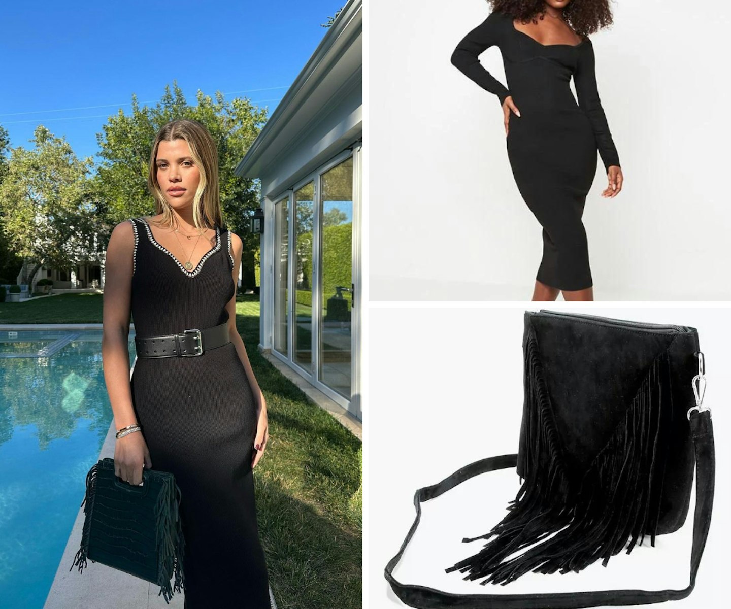 Sofia Richie's Black Maje Paris Outfit