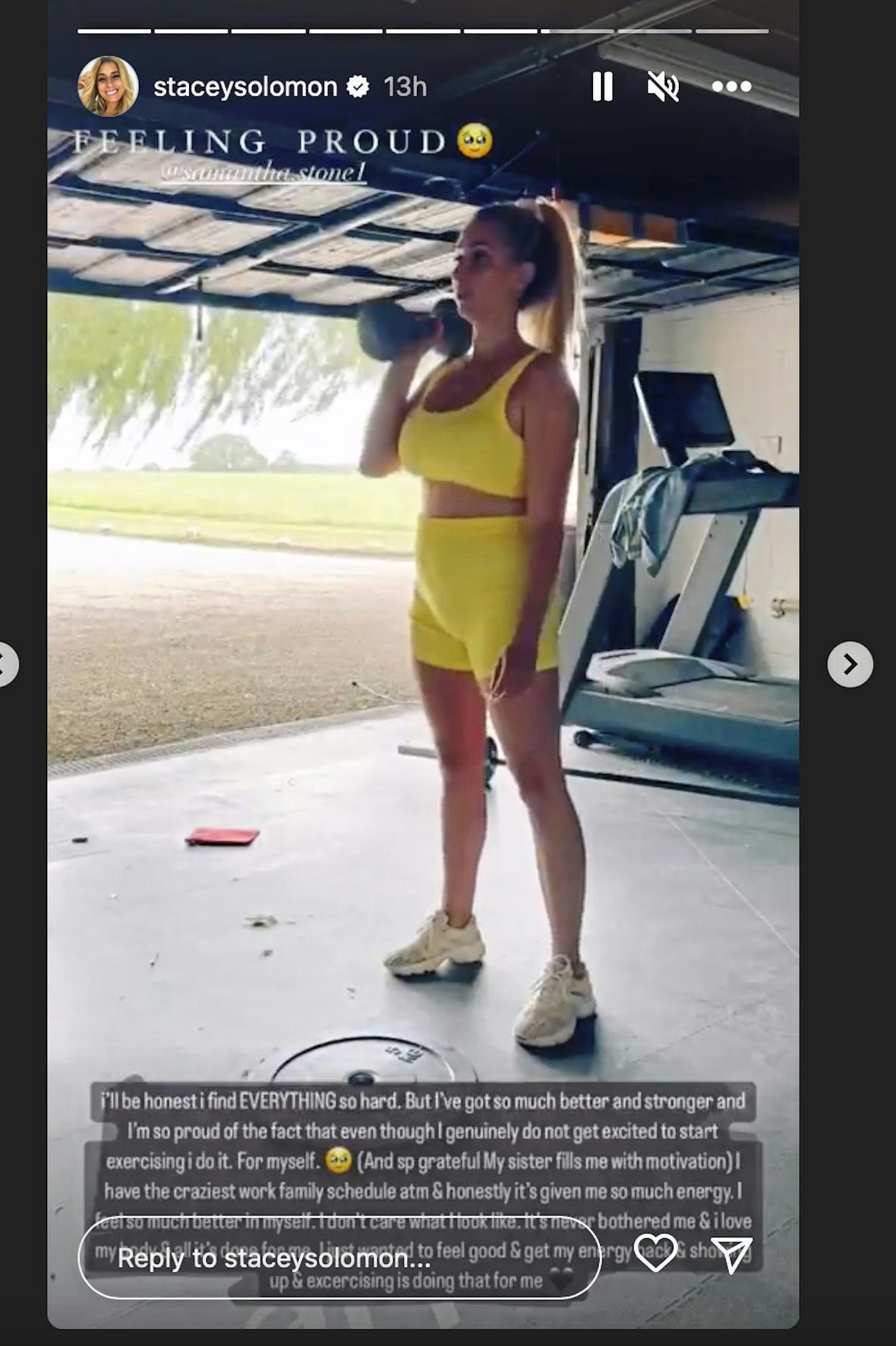 stacey solomon workout