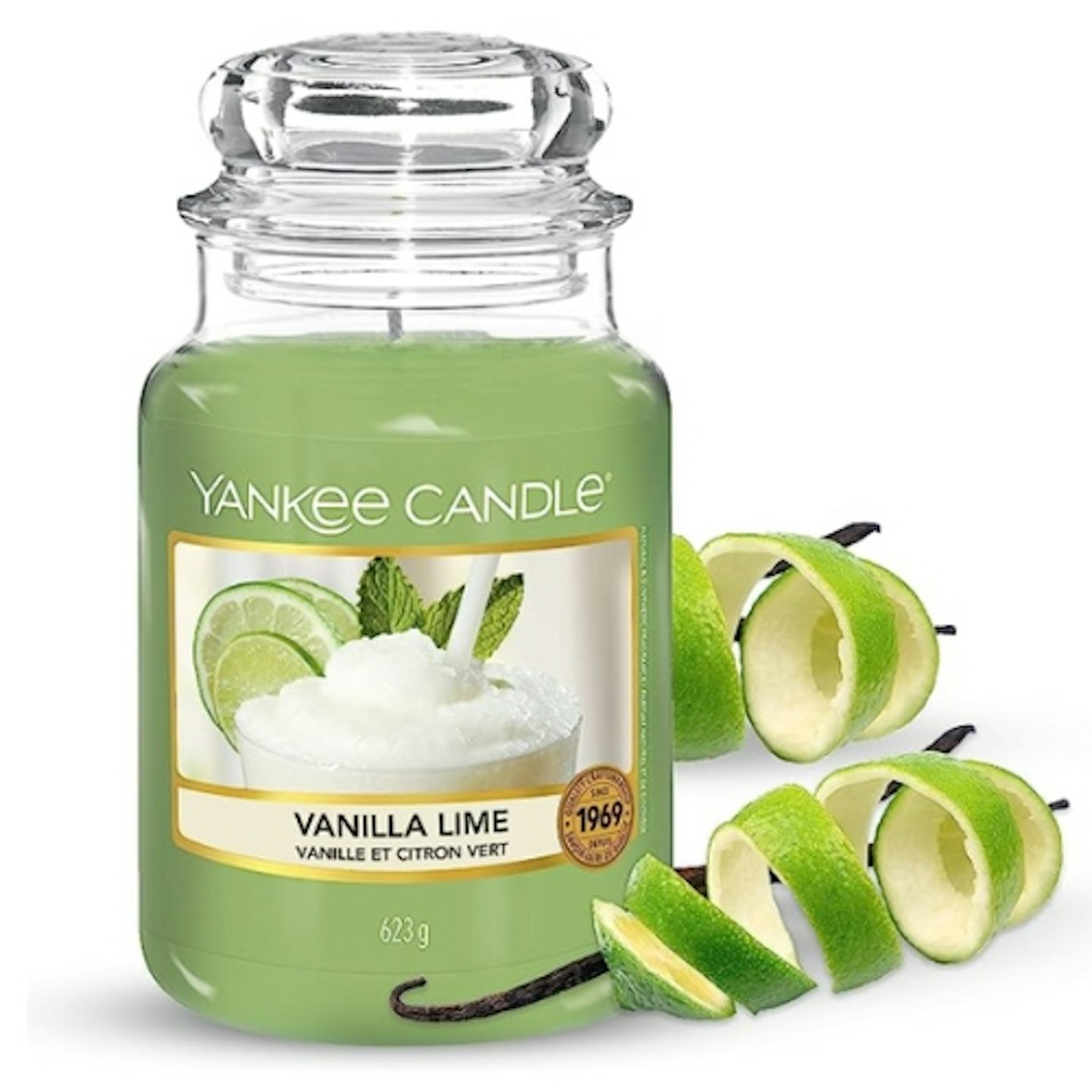 Yankee Candle Scented Candle | Vanilla Lime Large Jar Candle