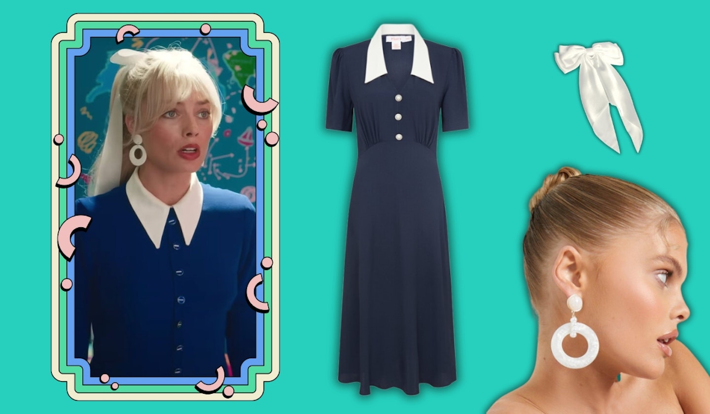 Barbie's Navy Swing Dress Outfit