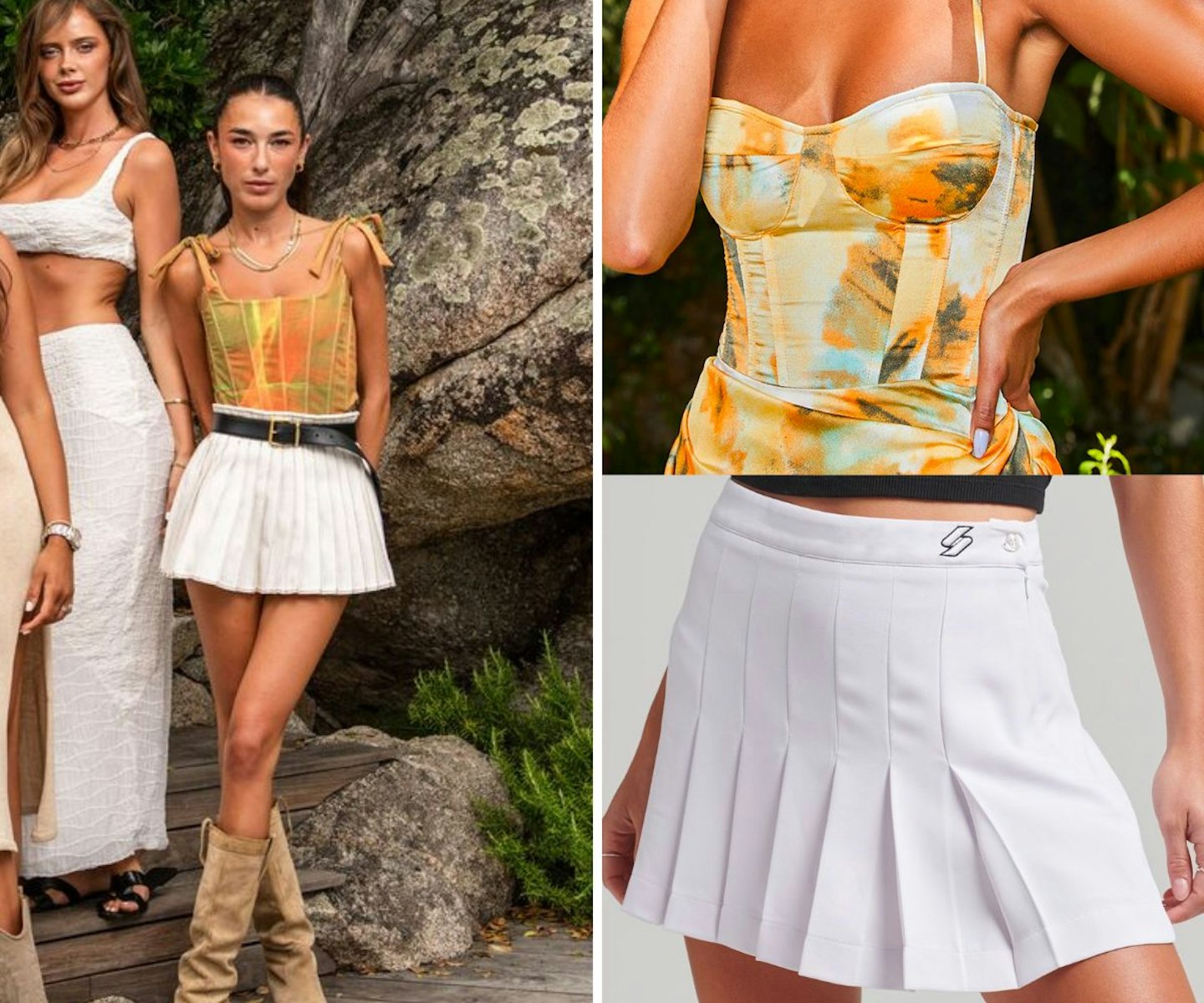 Bella Sharpe's Mini Skirt and Corset