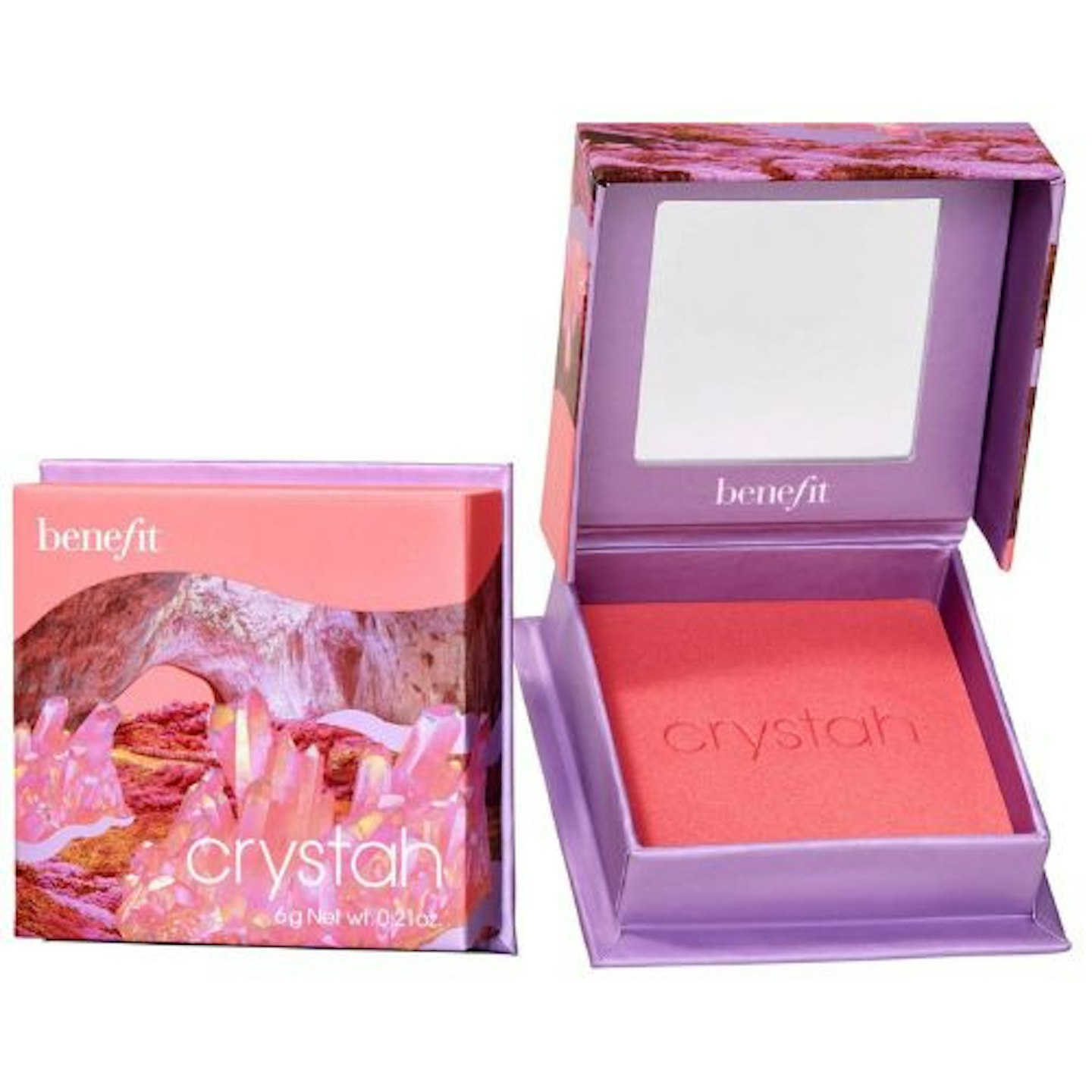 benefit Crystah Strawberry Pink Blush Powder