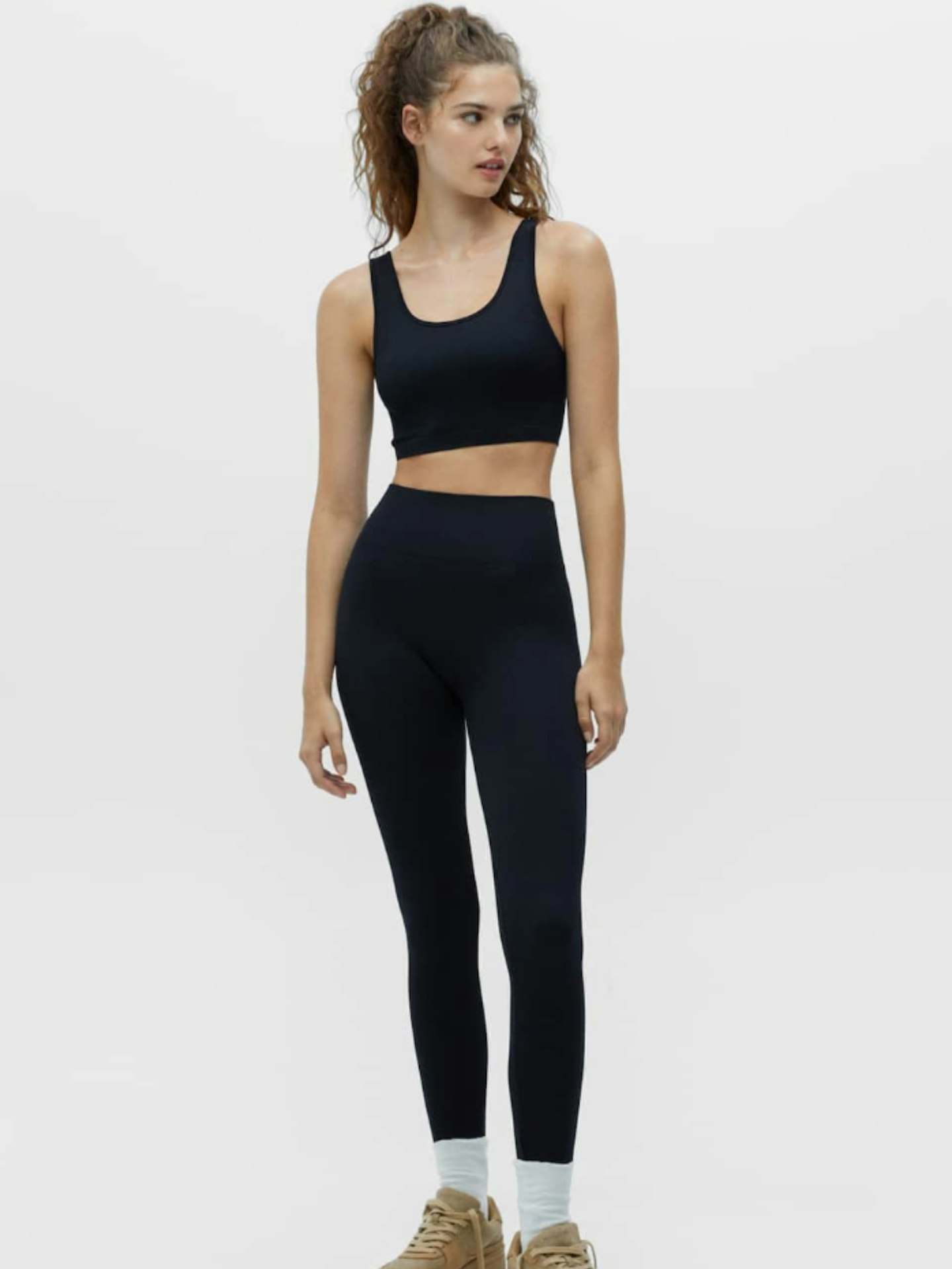 Pull and Bear Seamless Ribbed Leggings