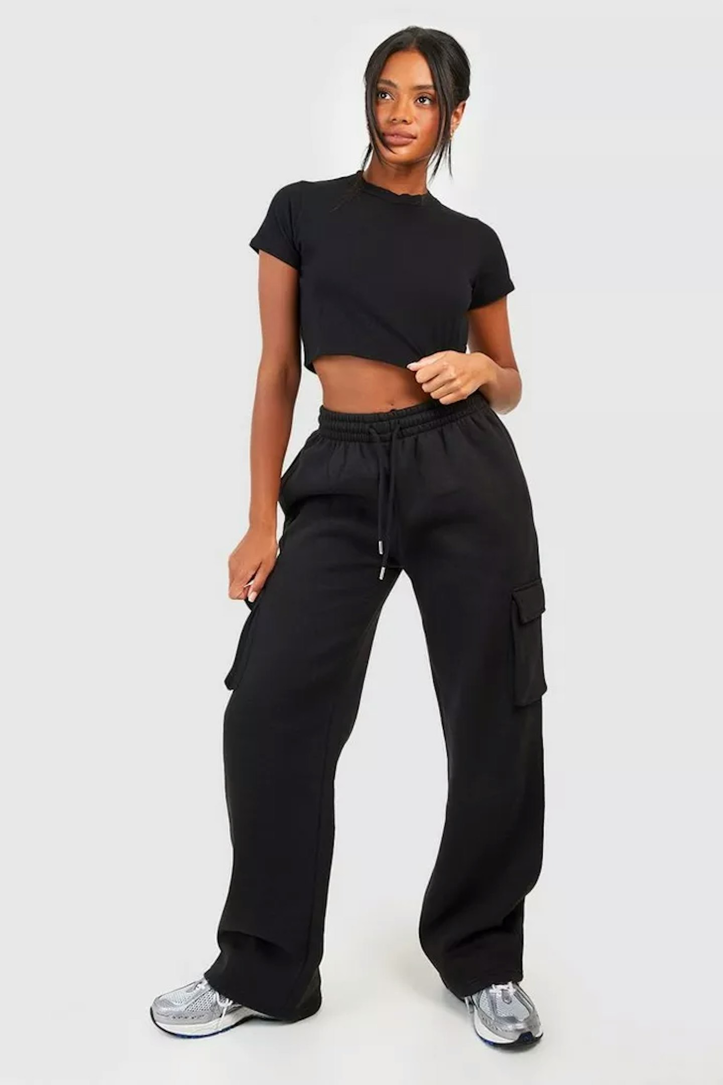 Boohoo Cargo Pocket Straight Leg Jogger