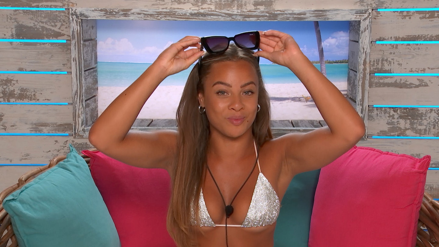 Danica Taylor in the Love Island Beach Hut