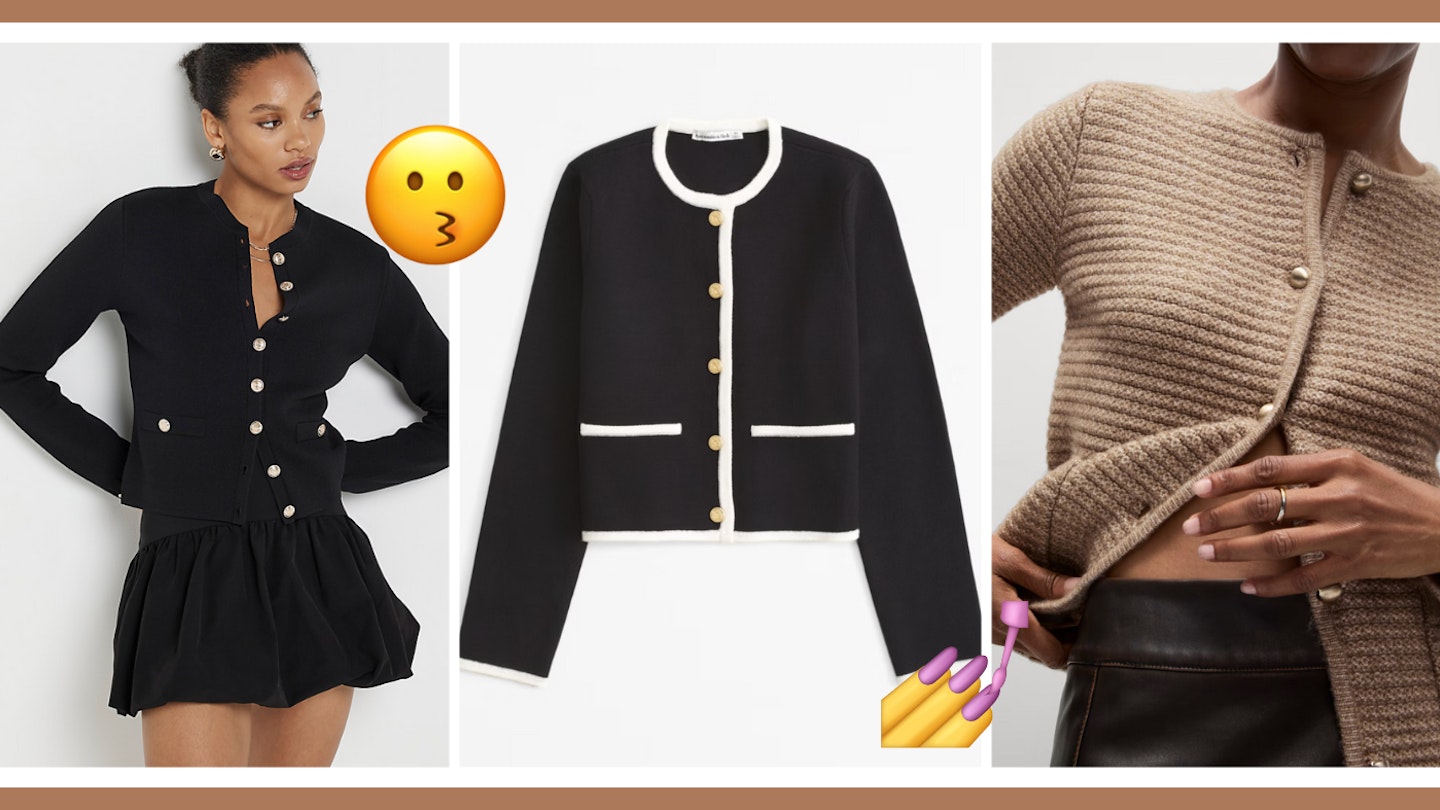 Chanel tweed cardigan discount