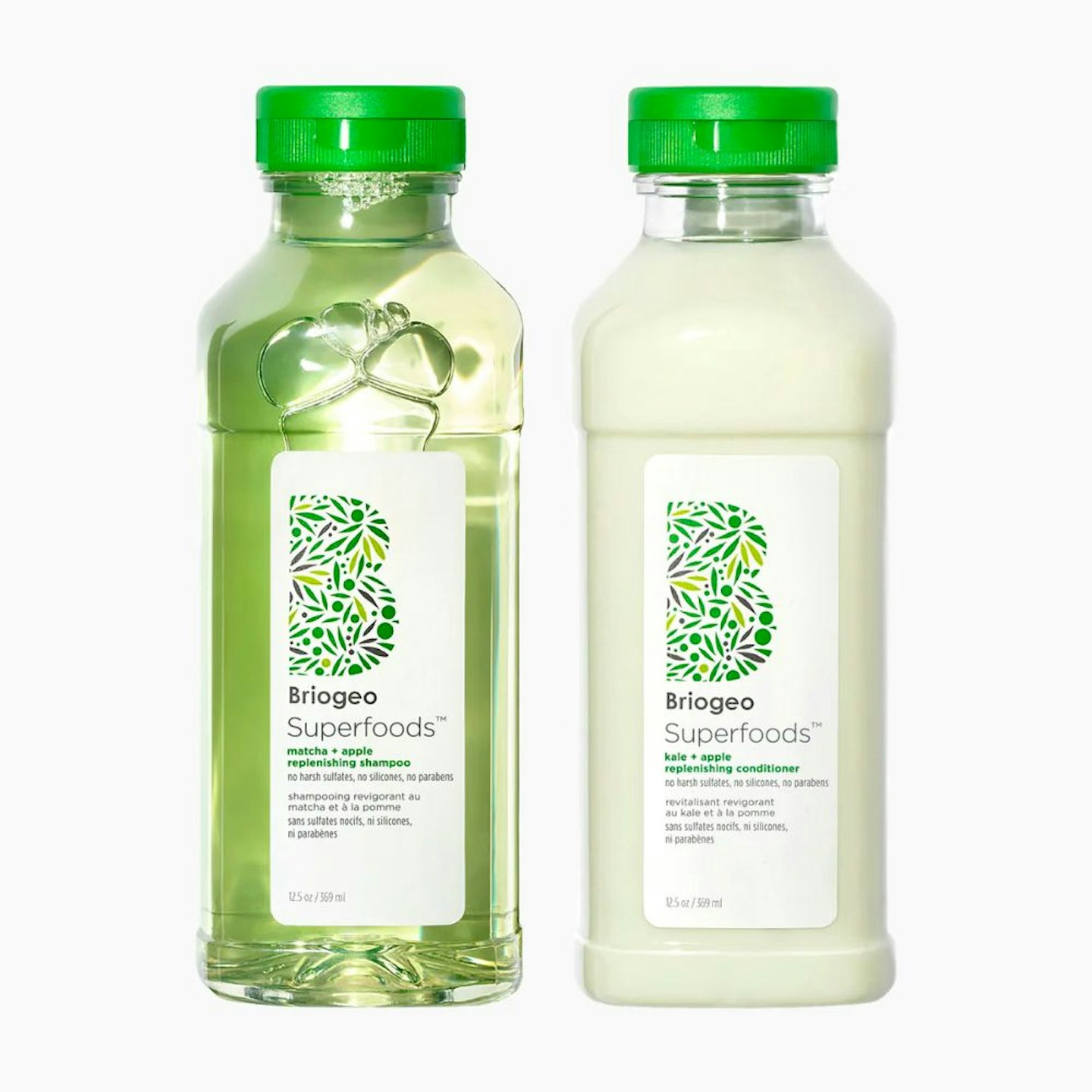 Briogeo Superfoods™ Matcha, Apple + Kale Replenishing Shampoo + Conditioner Duo