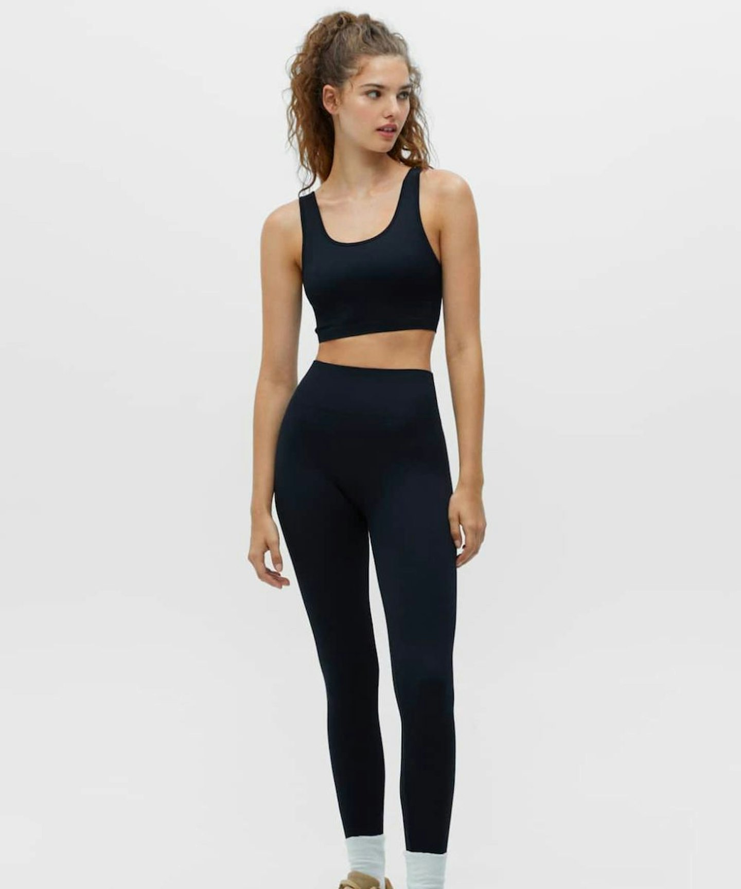 Pull and Bear Seamless Ribbed Leggings