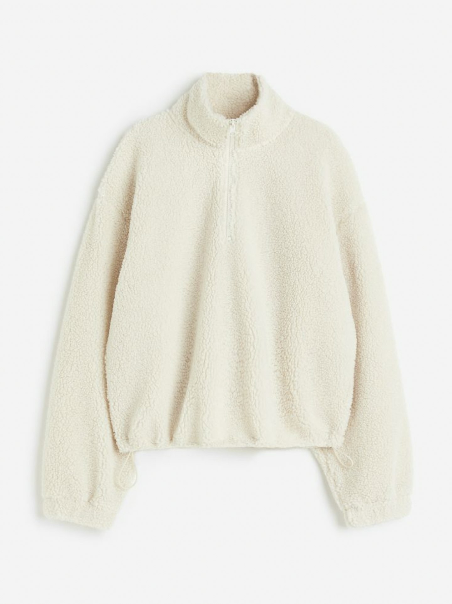 H&M Zip-top Teddy Sweatshirt