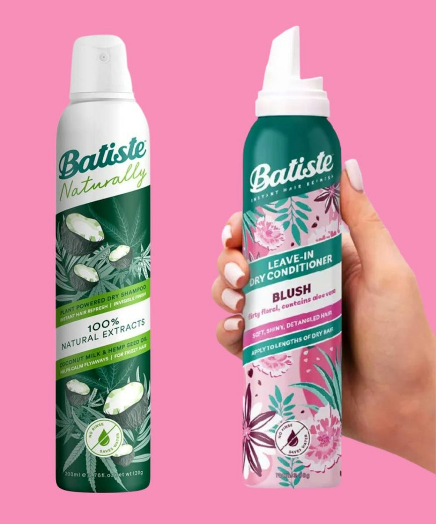 Batiste Naturally Dry Shampoo & Batiste Leave-In Dry Conditioner