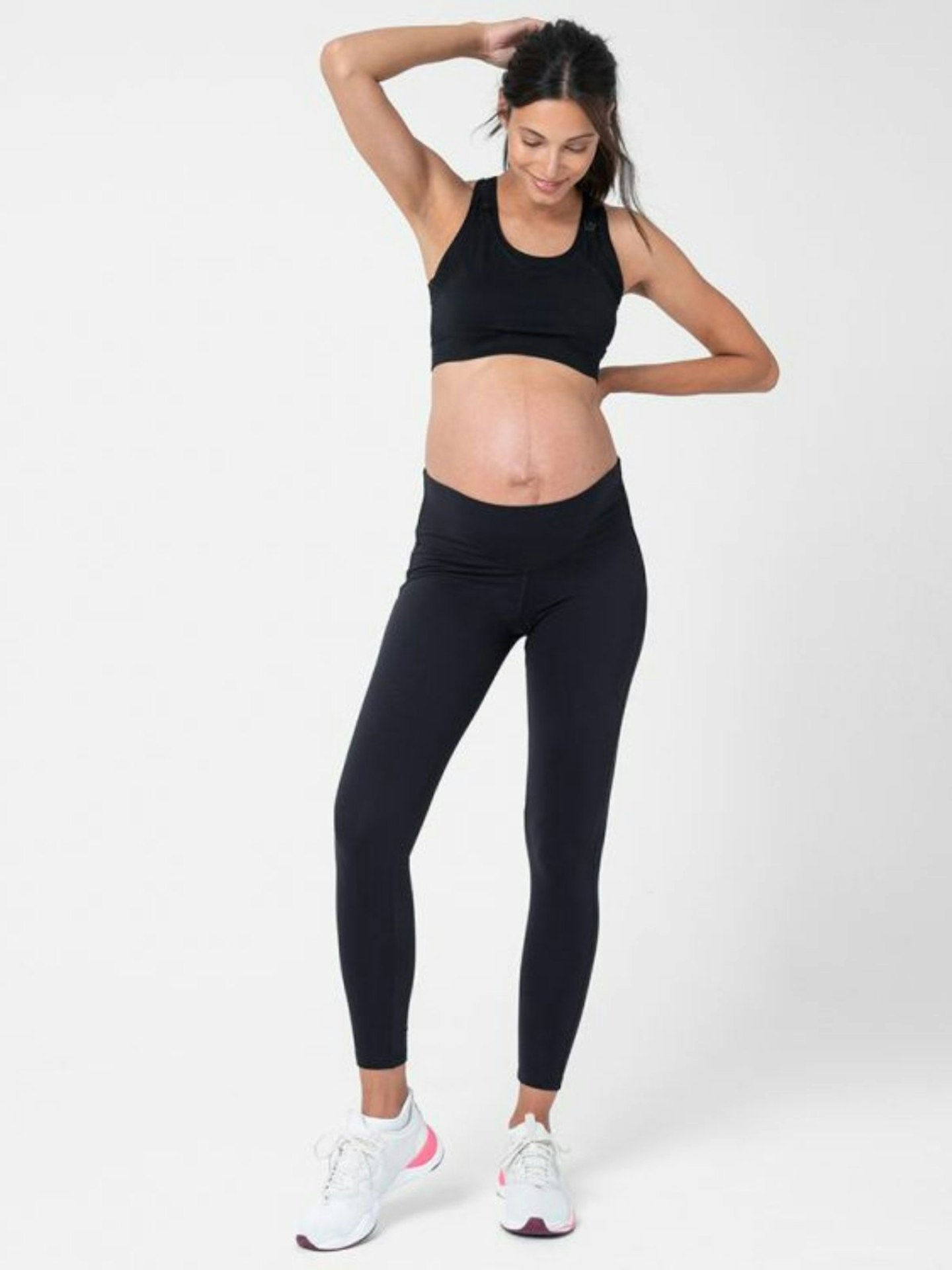 Black Bump to Postnatal Active Leggings