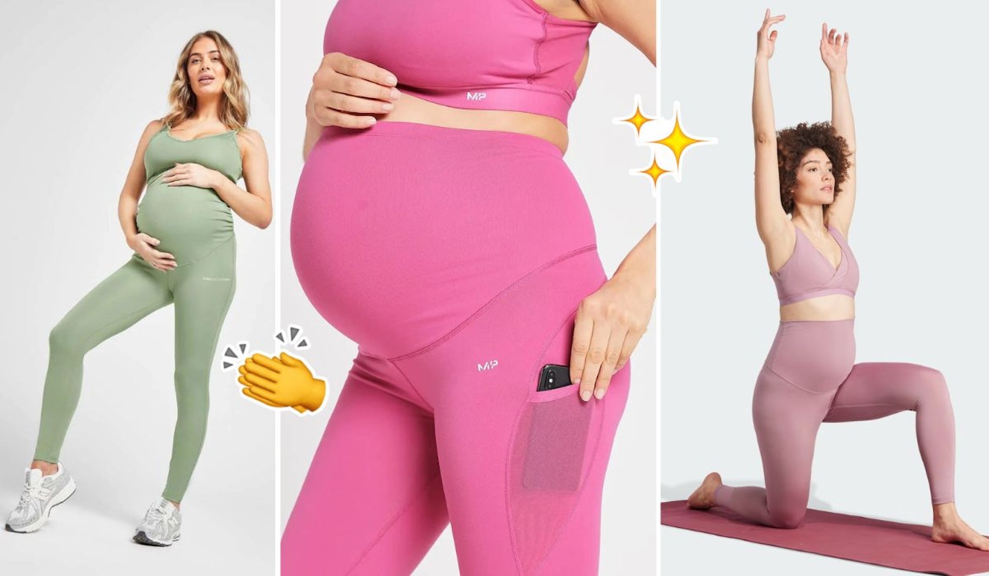 POSHDIVAH Women's Maternity Workout Leggings Over The Belly Pregnancy Yoga  Pants
