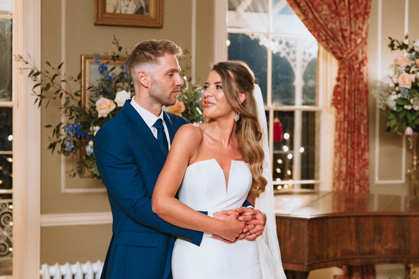Laura and Arthur on their wedding day on MAFS UK