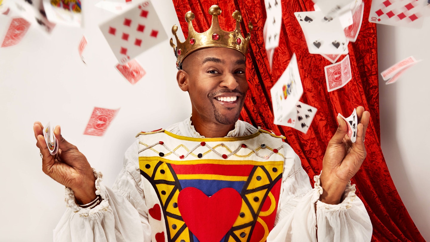 Paul C Brunson dressed as the king of hearts