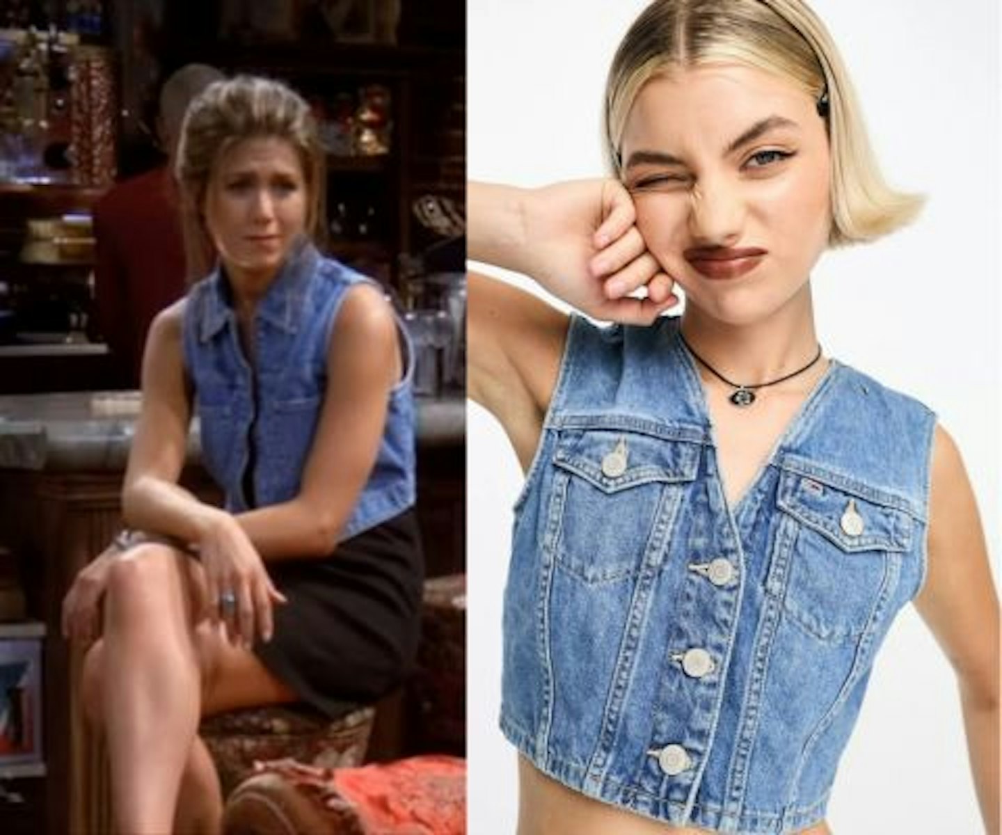 Rachel's Sleeveless Denim Vest