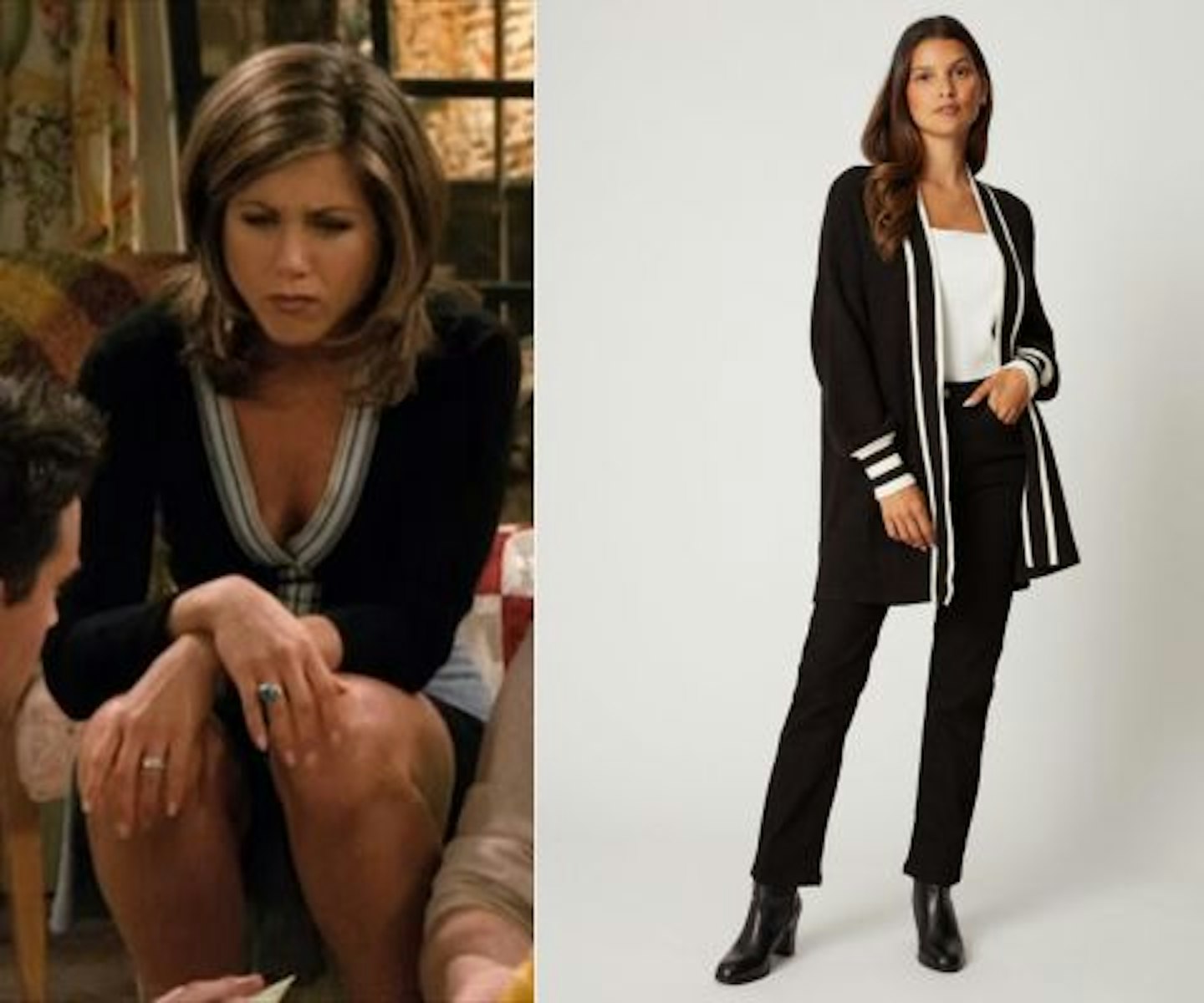 Rachel's Contrast Trim Cardigan