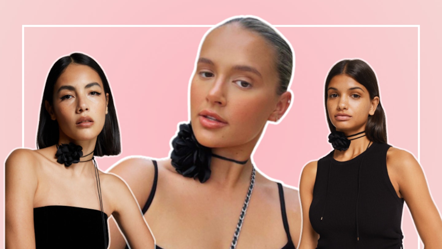 Rosette chokers are having a moment and we’ve found the best to shop now