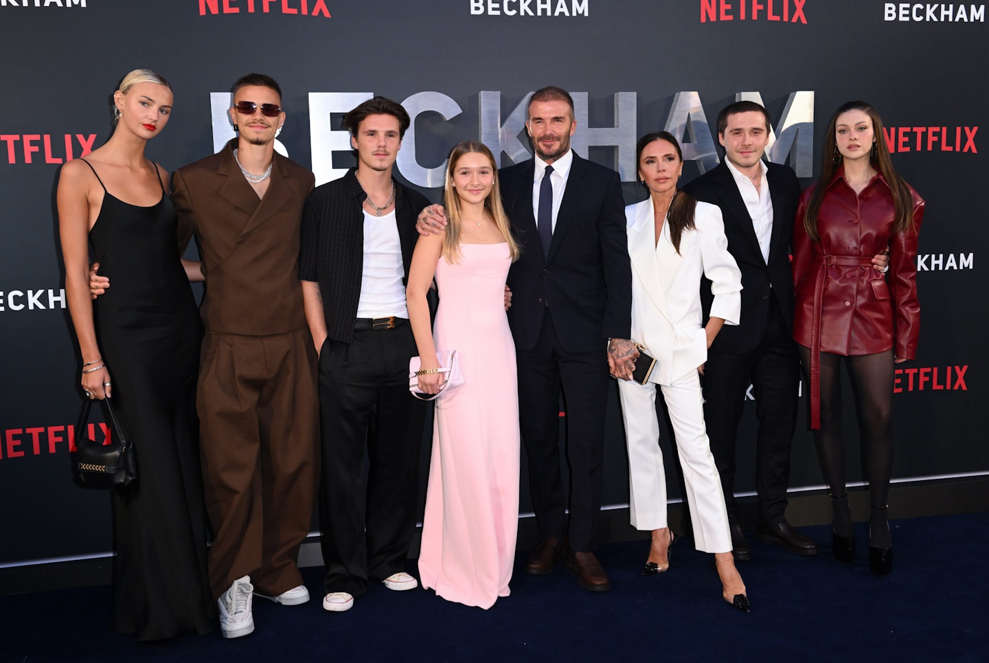 Beckham family at premiere