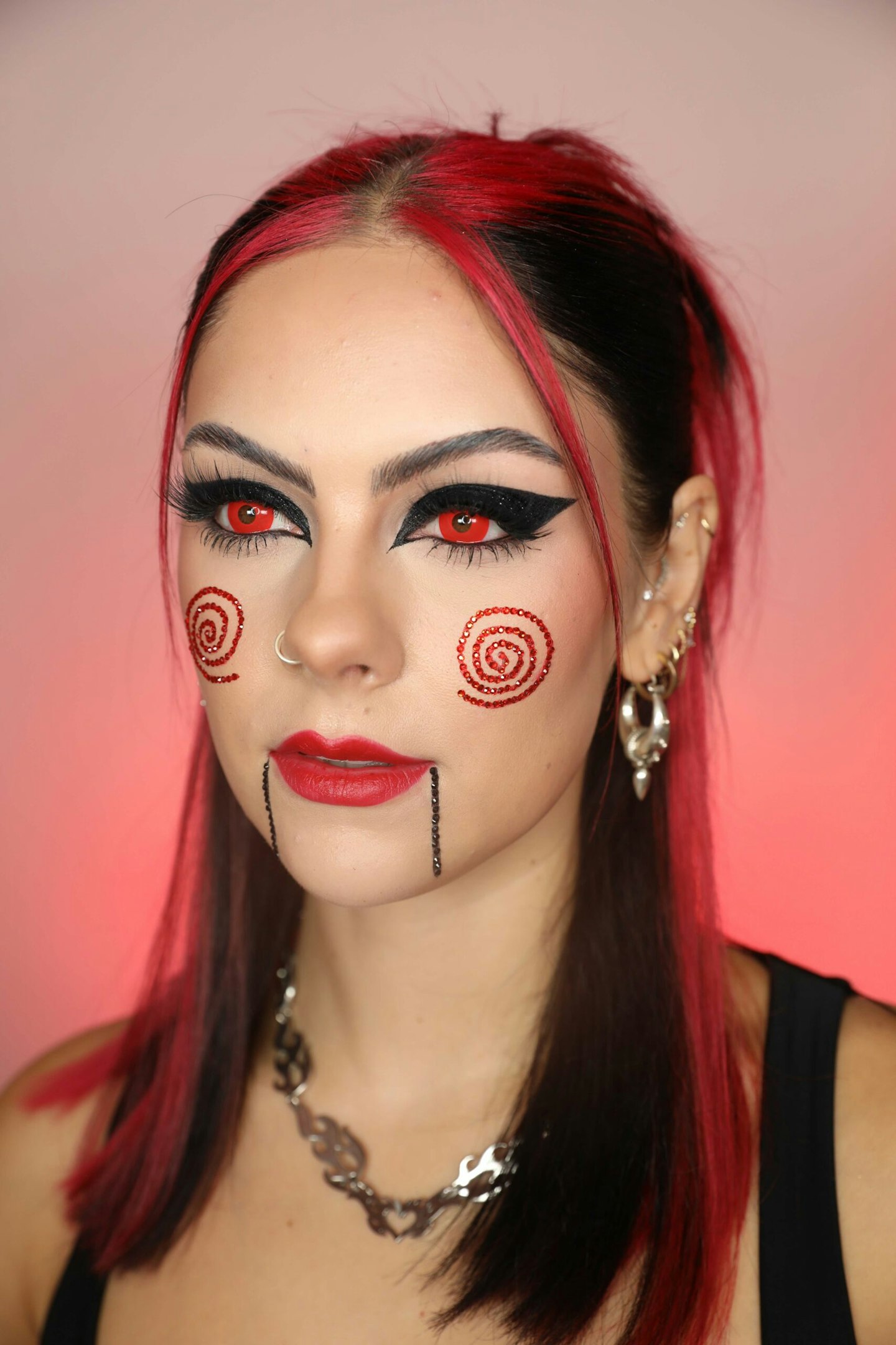 SAW character Jigsaw inspired make up