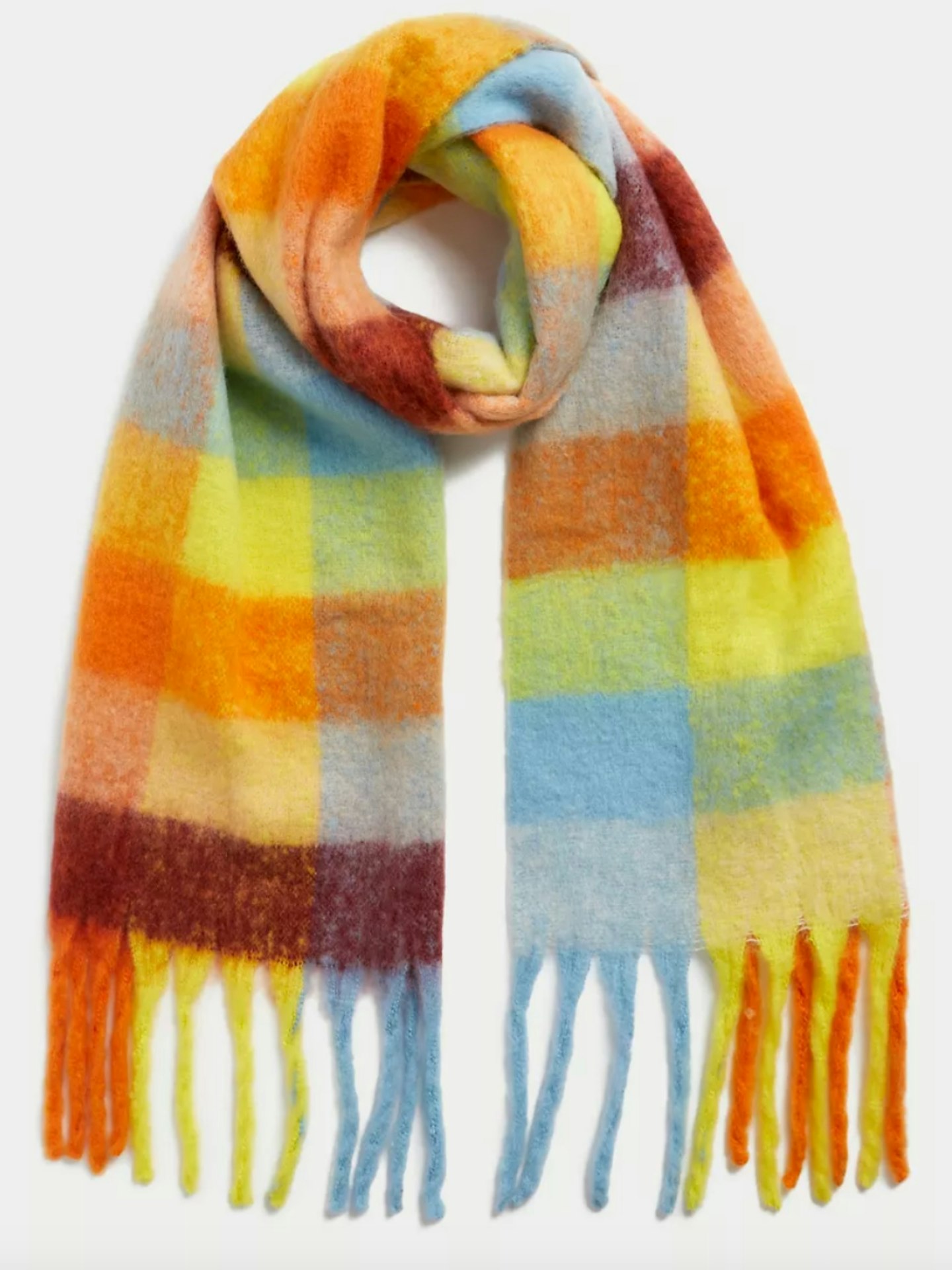 Brushed Fringed Scarf