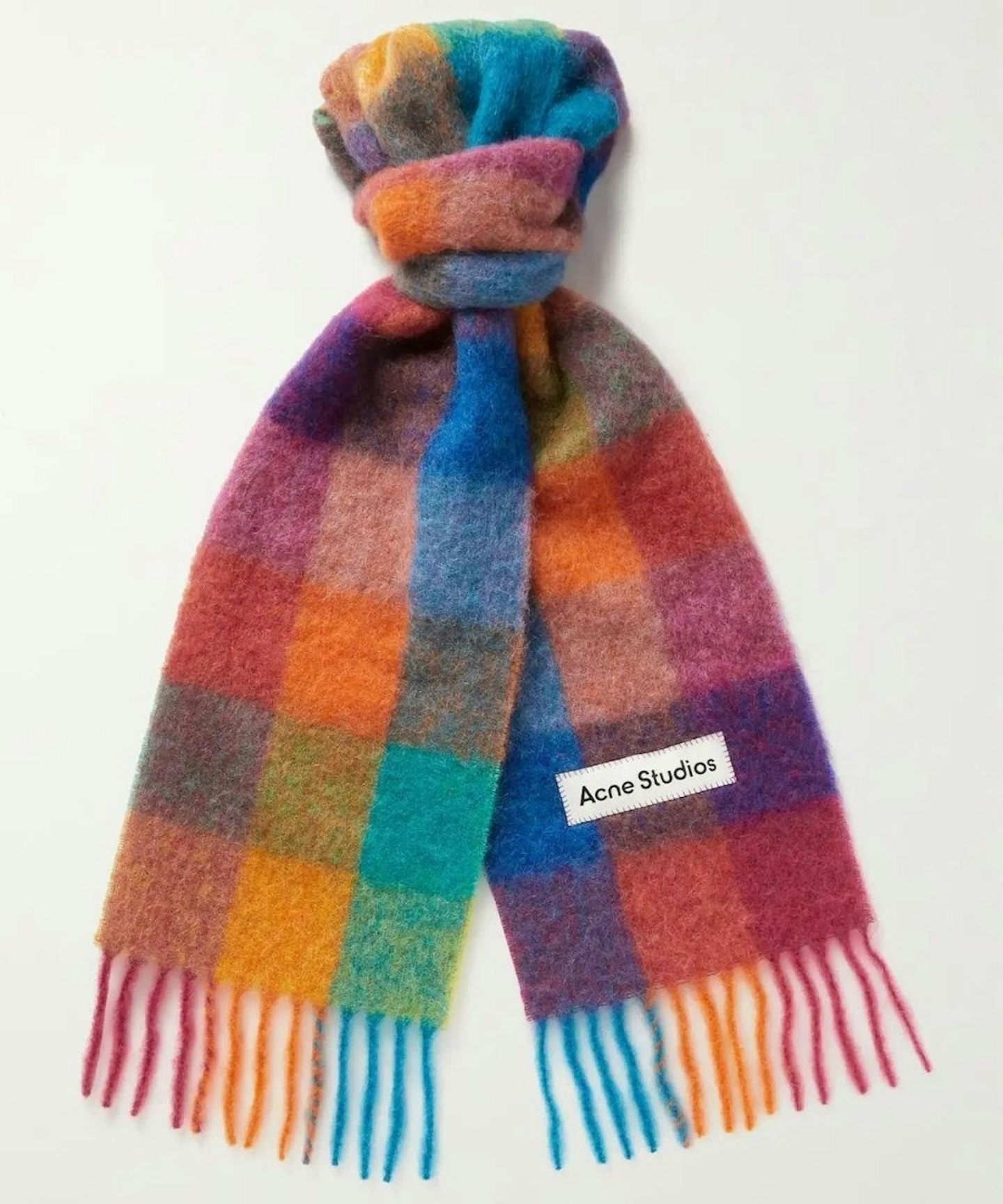 Acne Studio Mohair Checkered Scarf