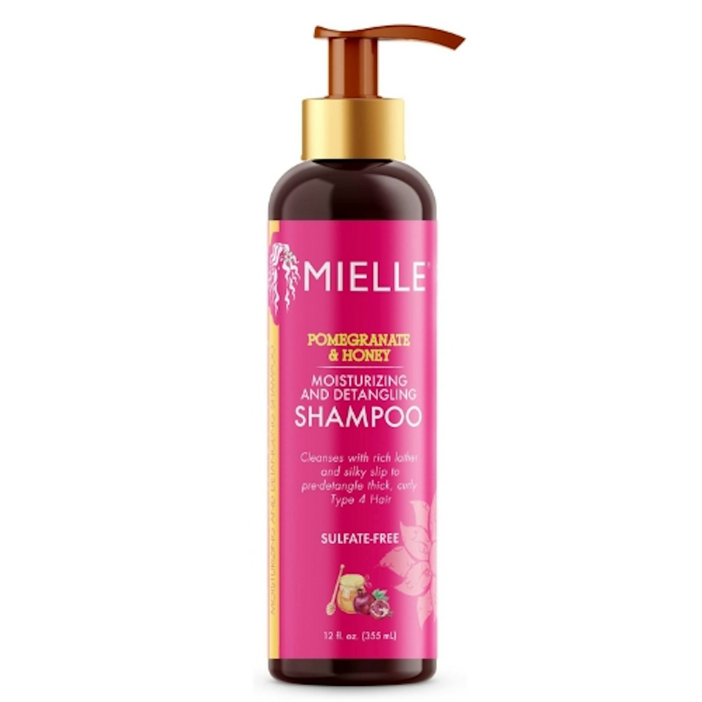 Mielle Organics Pomegranate & Honey Moisturising Detangling Sulphate-Free Shampoo 335ml