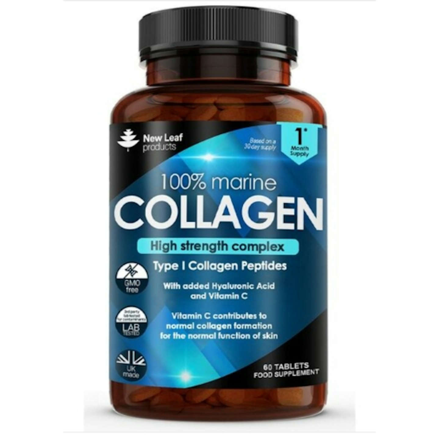 Super Collagen Tablets 100% Marine Collagen 1470mg Type 1