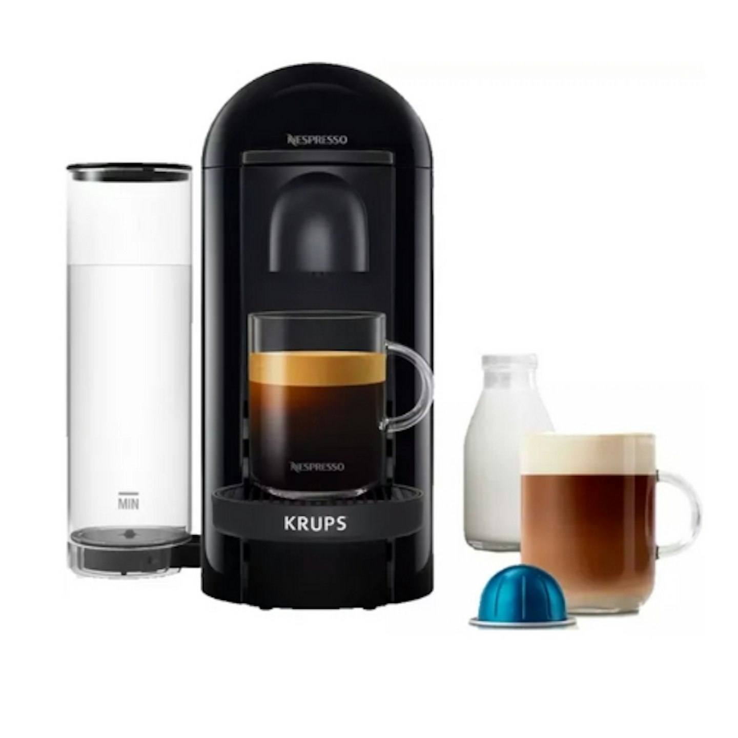 NESPRESSO by Krups Vertuo Plus XN903840 Pod Coffee Machine - Black