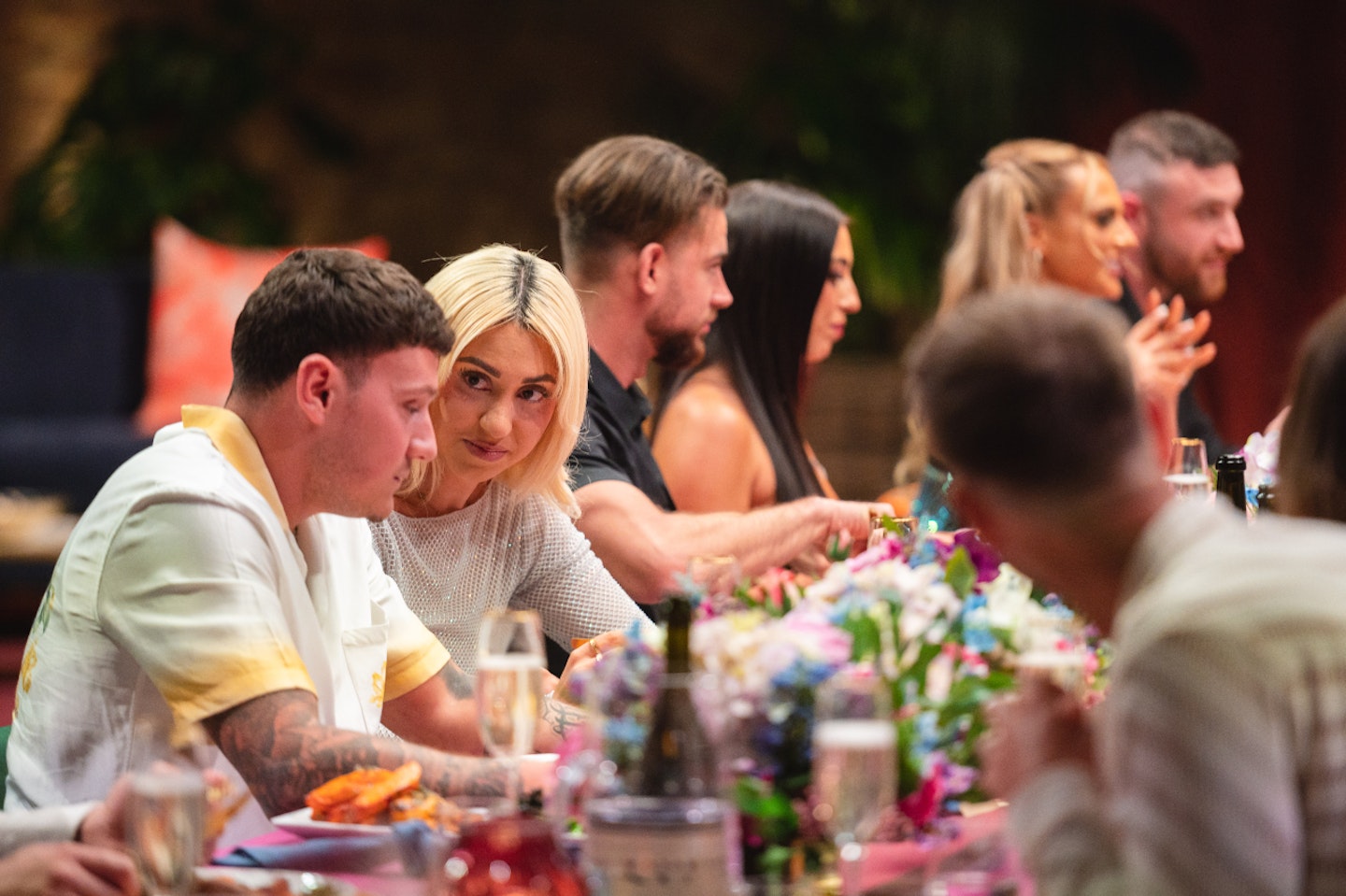 JJ and Bianca at a MAFS dinner party