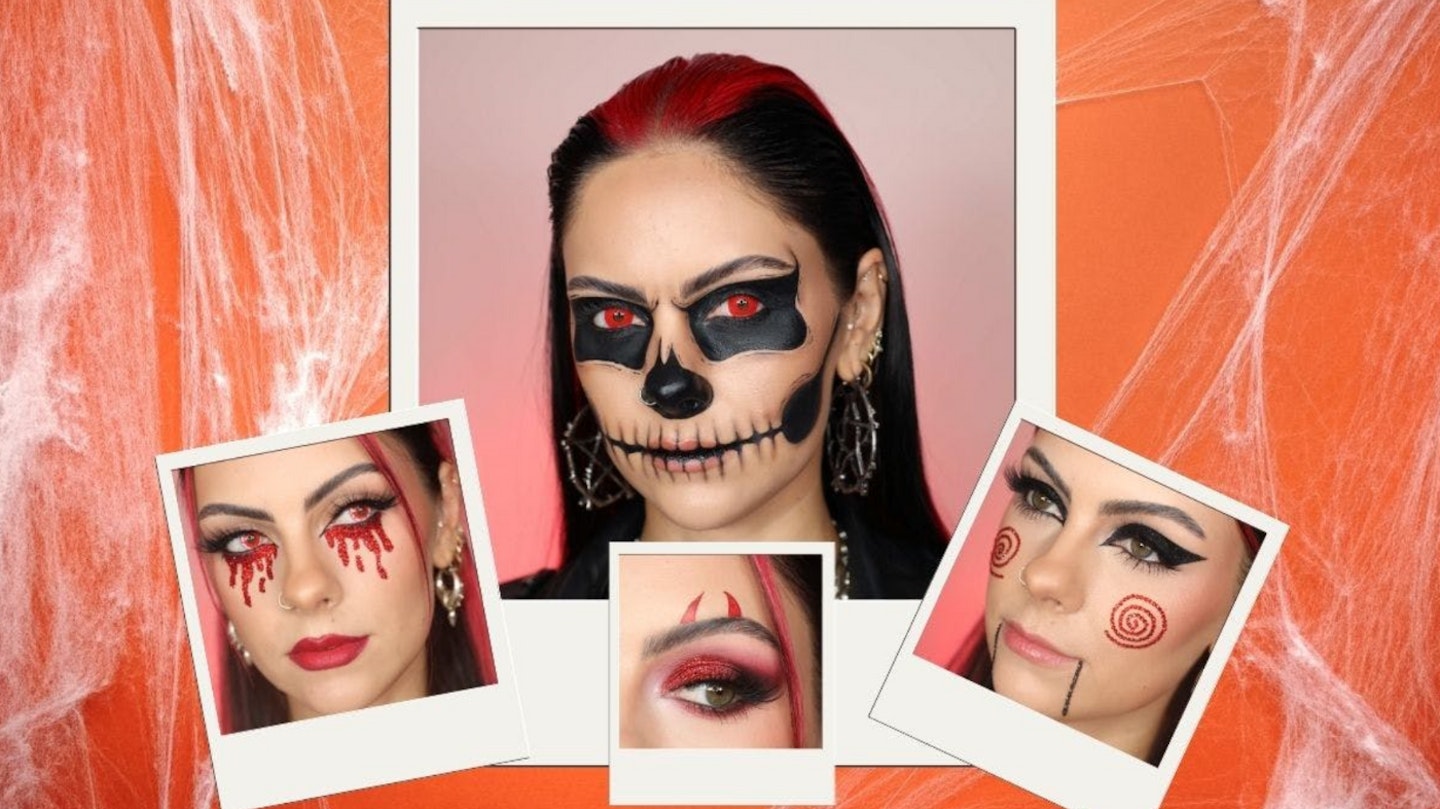 Four Halloween make-up looks