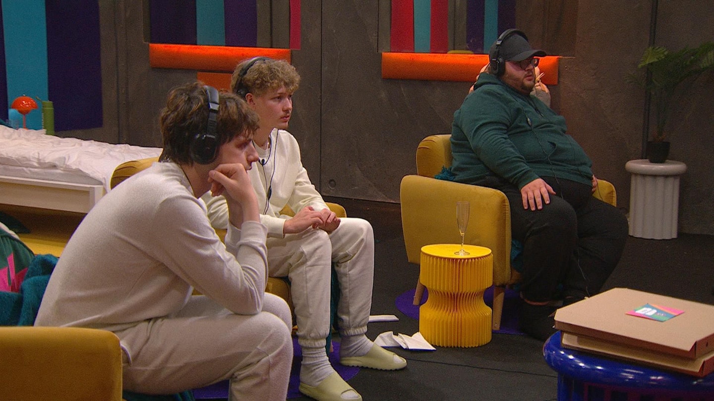 Jordan, Tom and Jenkin in Big Brother's Secret Spare Room