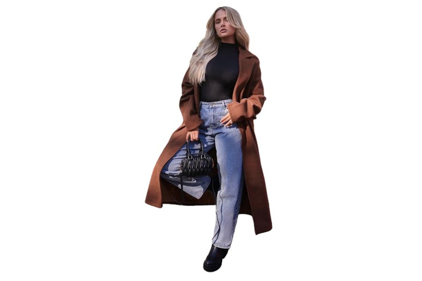 PLT Longline Wool Look Coat