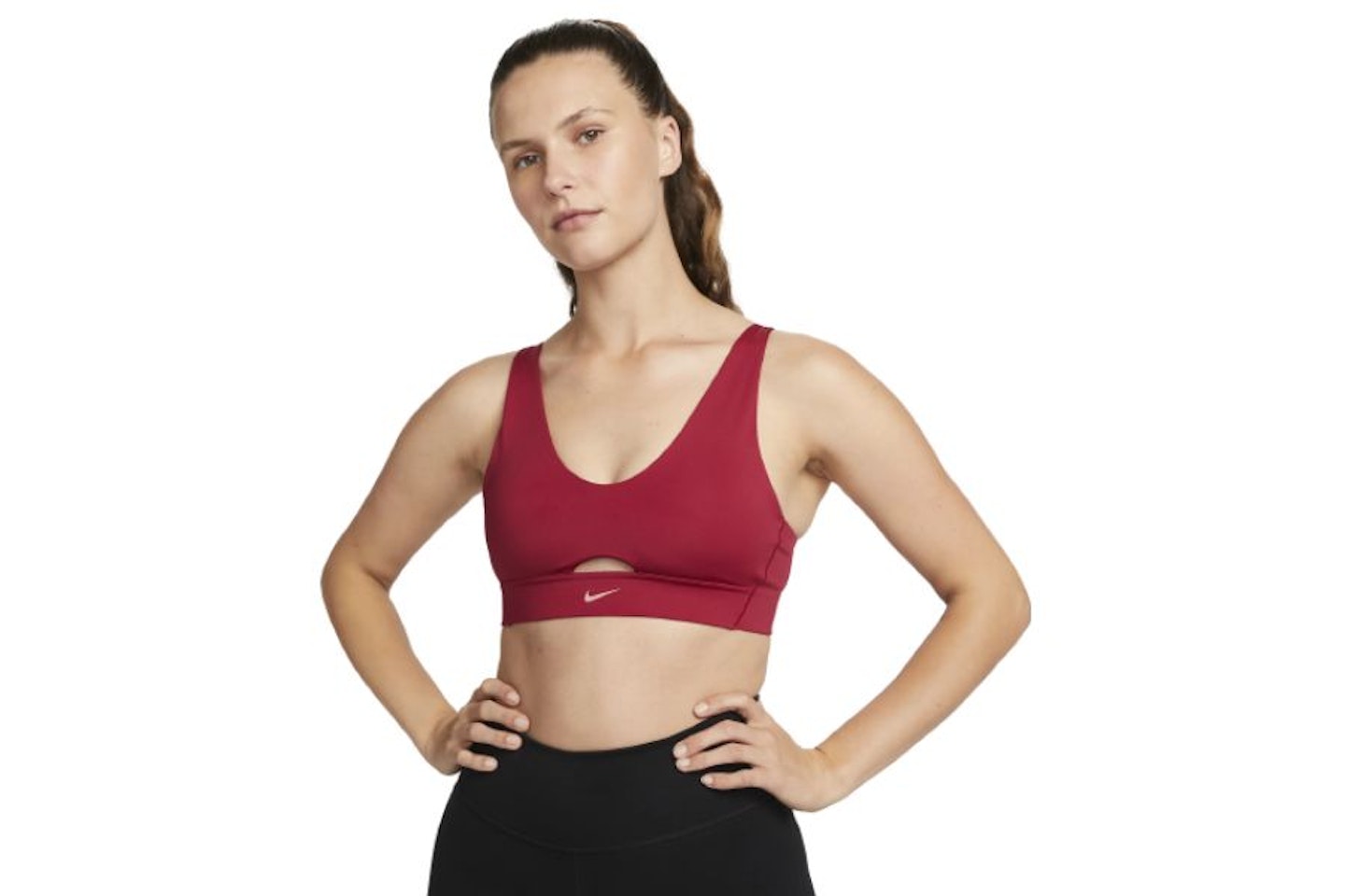 Nike Indy Plunge Cut-Out Medium-Support Padded Sports Bra