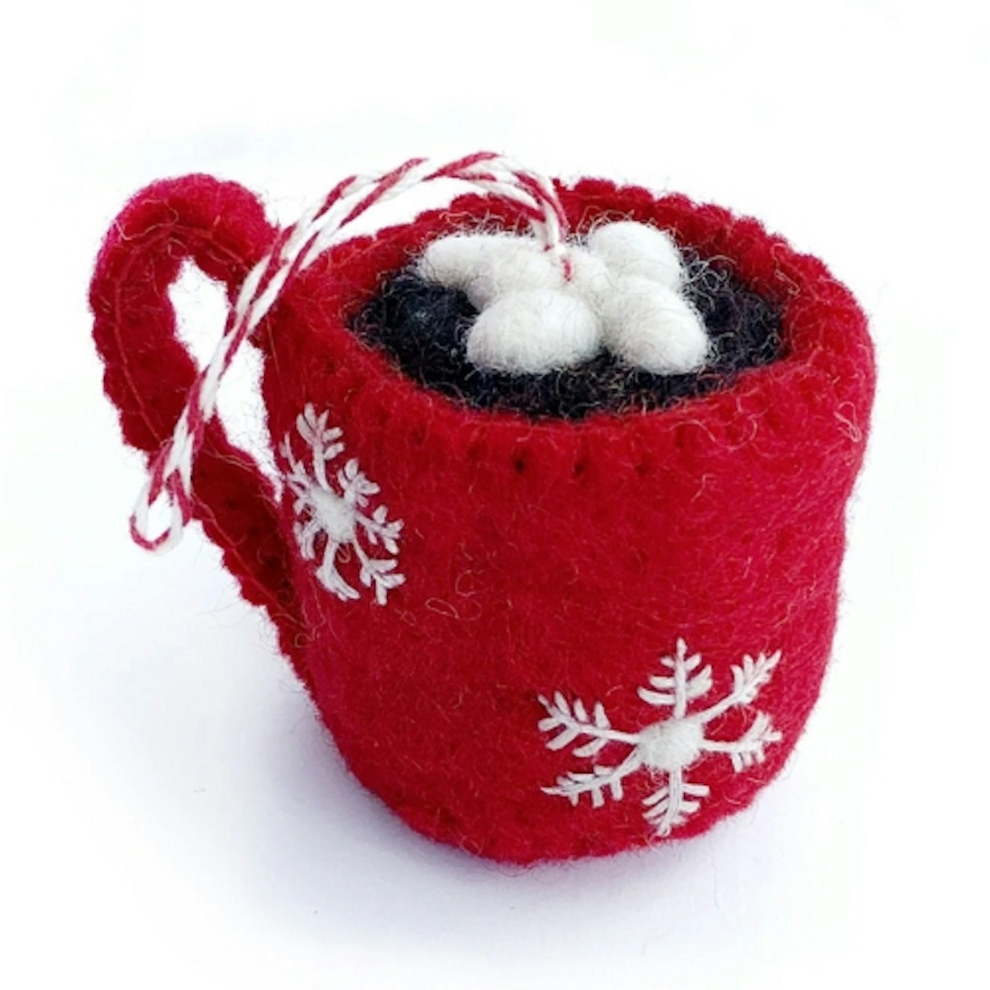 Hot Chocolate Ornament - Felt Wool Fair Trade