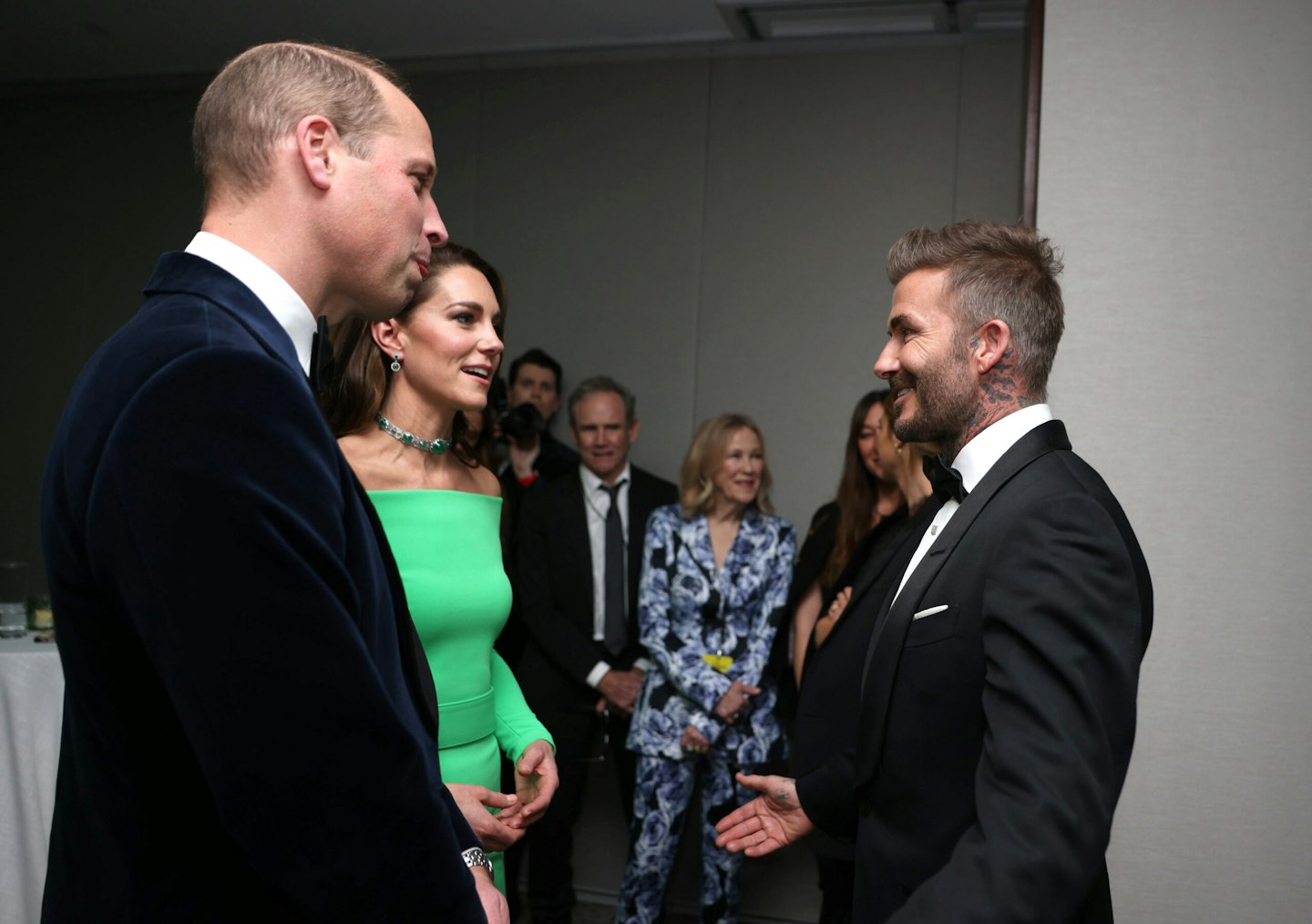 Will and Kate with David Beckham