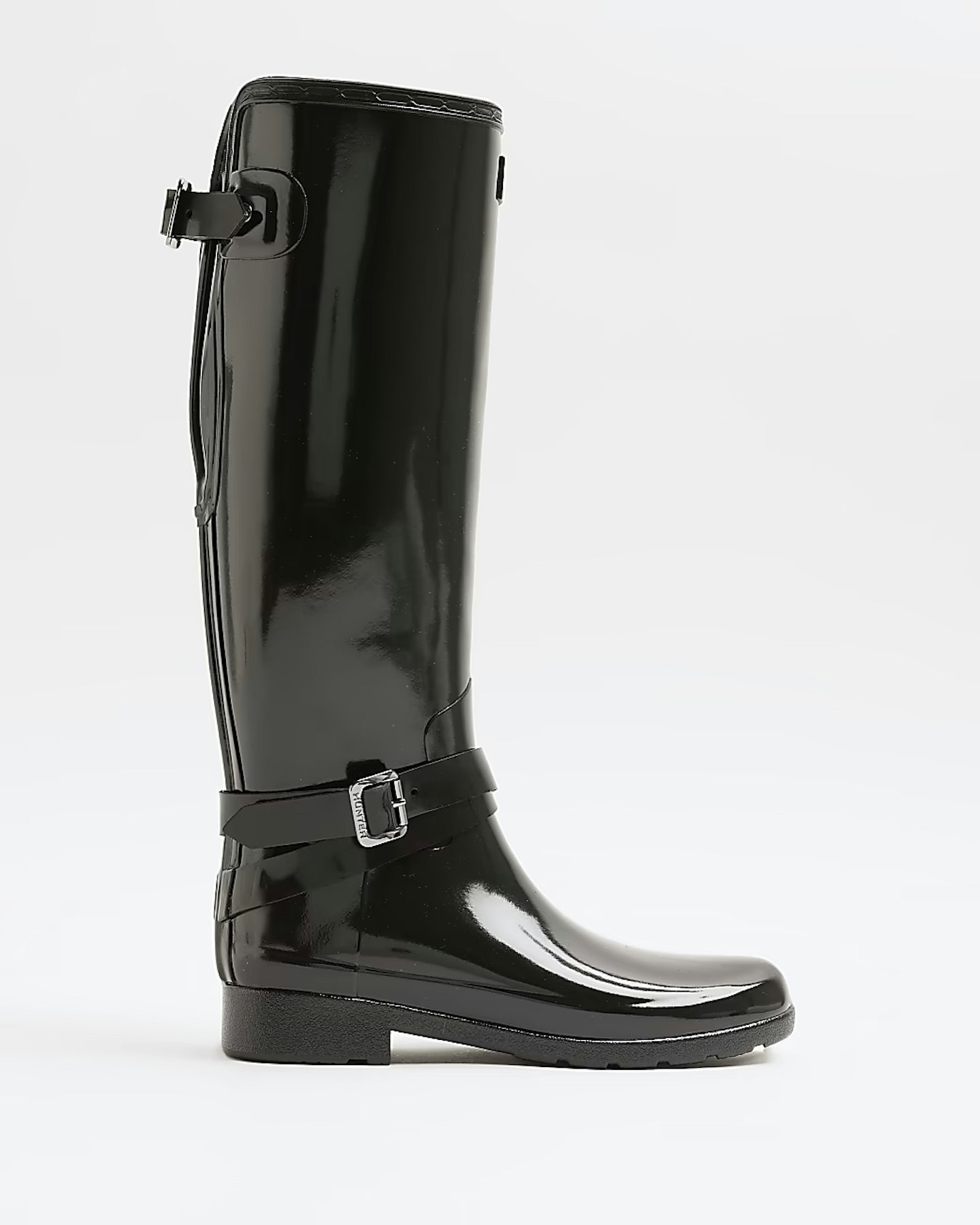 Hunter Black Adjustable Tall Wellington Boots