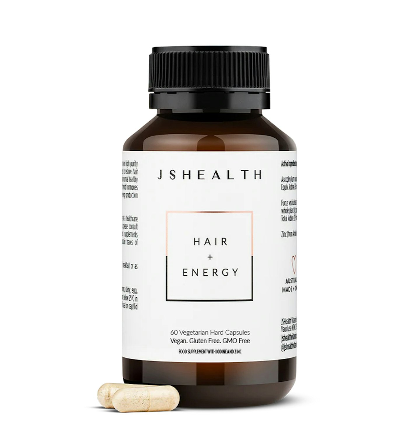 JSHealth Hair + Energy Formula 30 capsules