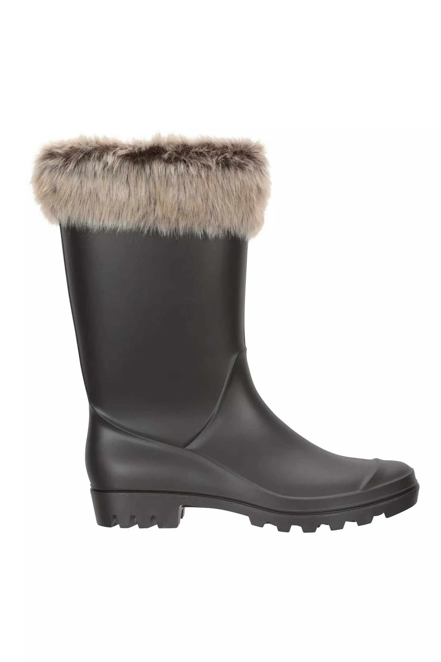 Mountain Warehouse Faux Fur Wellies Waterproof Wellington Boots