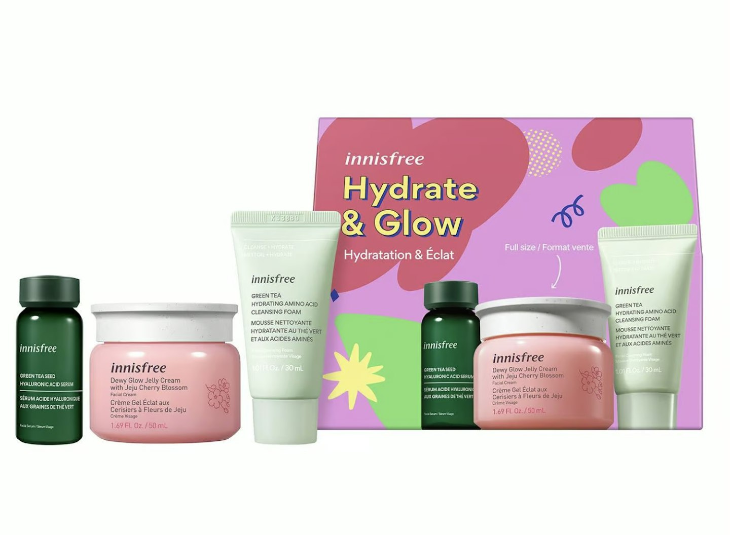 INNISFREE Hydrate & Glow Face Care Set 