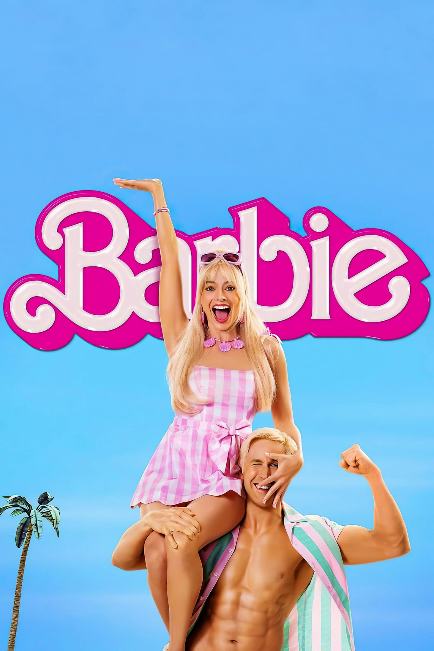 Margot Robbie and Ryan Gosling as Barbie and Ken