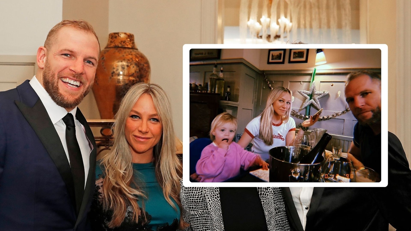 Chloe Madeley and James Haskell with daughter Bodhi