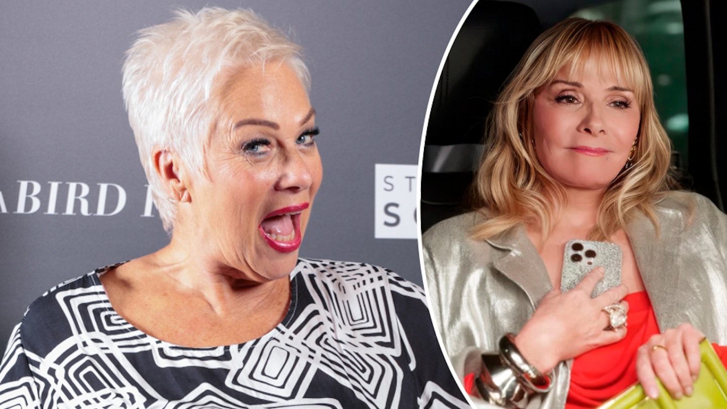 Denise Welch and Kim Cattrall as Samntha Jones