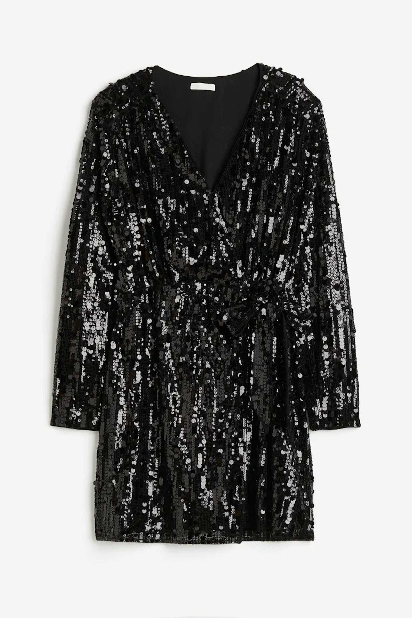 H and M Sequined Wrap Dress