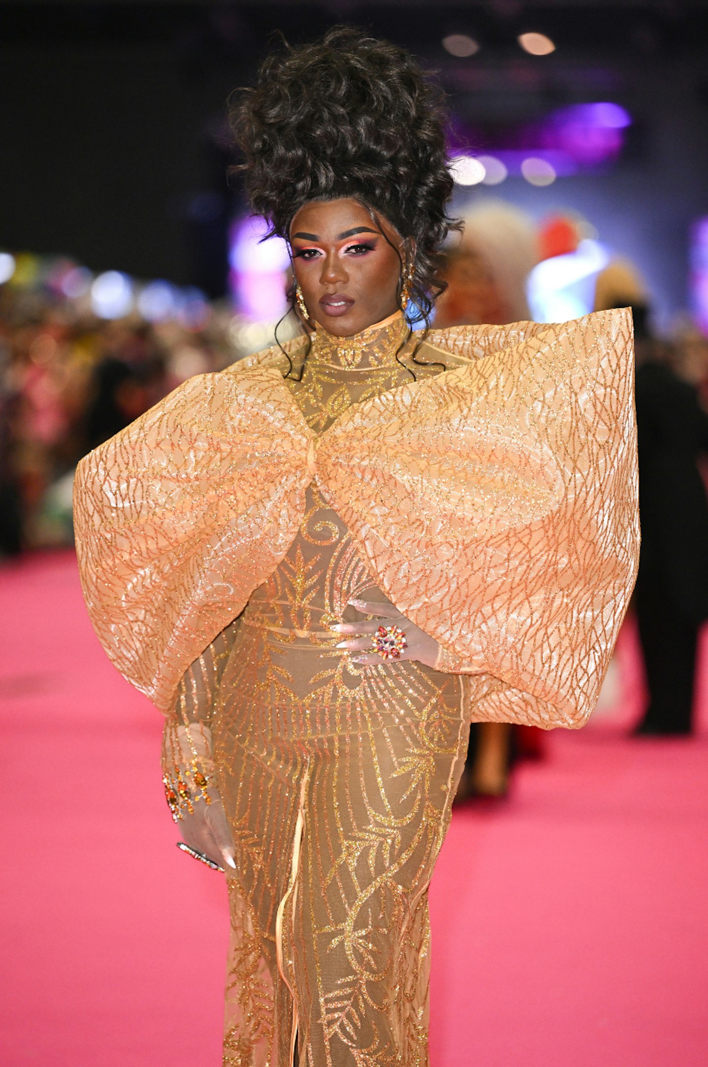 Vanity Milan poses on the Queens walk during the official opening of RuPaul’s DragCon UK