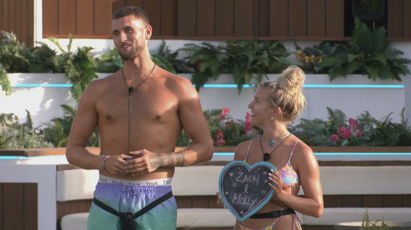 Zach and girlfriend Molly in the Love Island villa